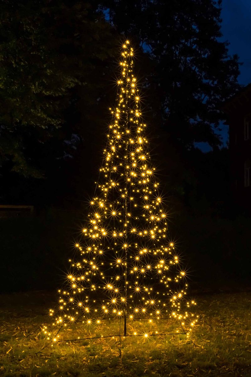 Galaxy LED Kerstboom voor buiten inclusief mast - 300 cm hoog - 480 LEDs - Warm wit