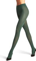 FALKE Pure Matt eenkleurig materiaal ondoorzichtig 50 DEN panty dames groen - maat M-L
