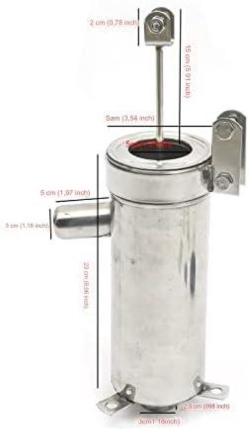 Pompe è eau manuelle avec Levier en acier inoxydable 20l/min max.