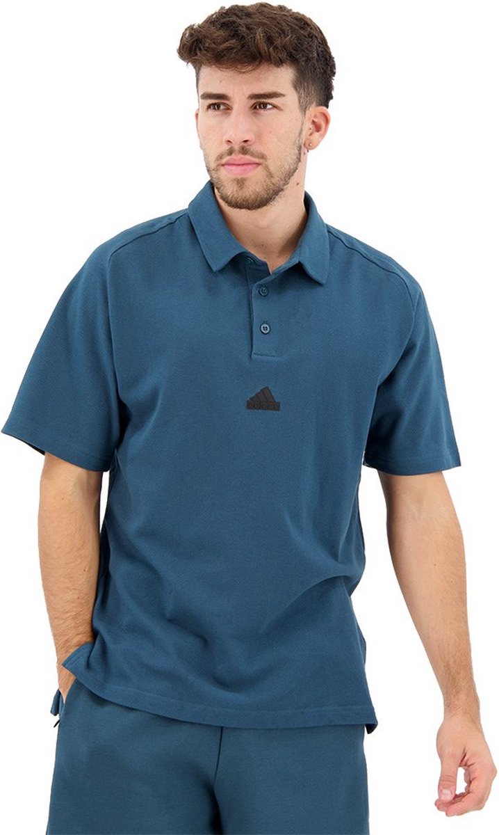 adidas Sportswear adidas Z.N.E. Premium Poloshirt Heren Turquoise