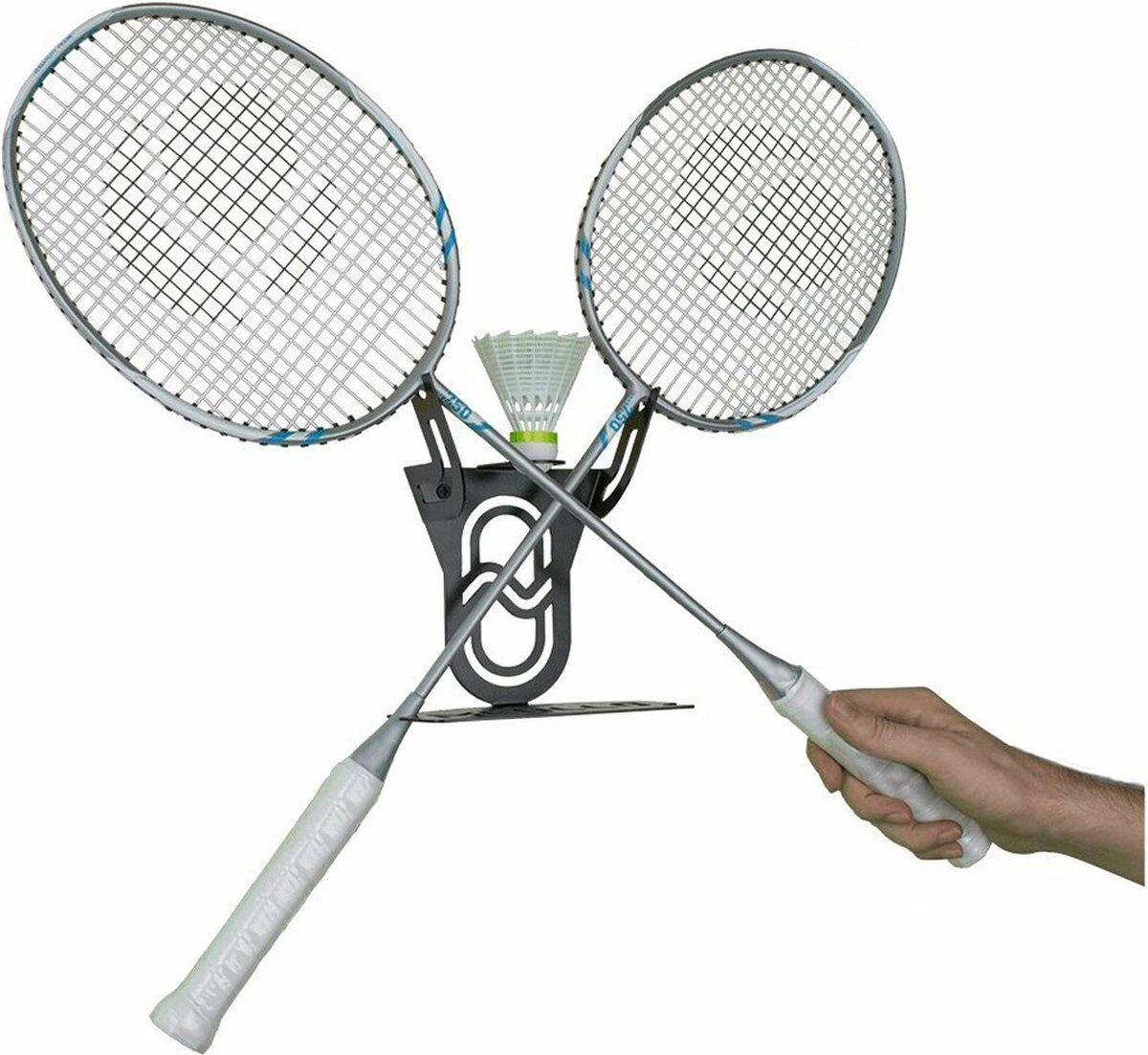 Muursteun voor badmintonrackets Meollo (2 Stuks) - Zwart