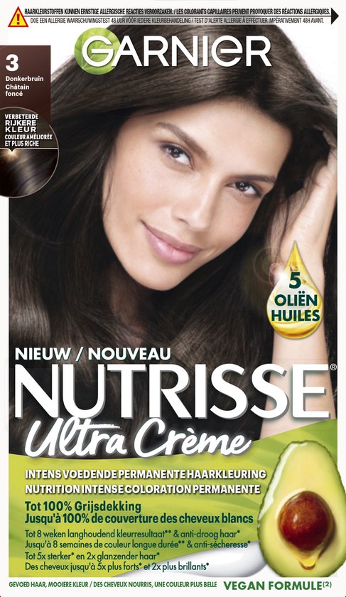 Nutrisse Ultra Crème 3 Donkerbruin Voedende Haarverf | bol