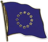 Supporters pin/broche/speldje vlag Europa - Landen thema feestartikelen