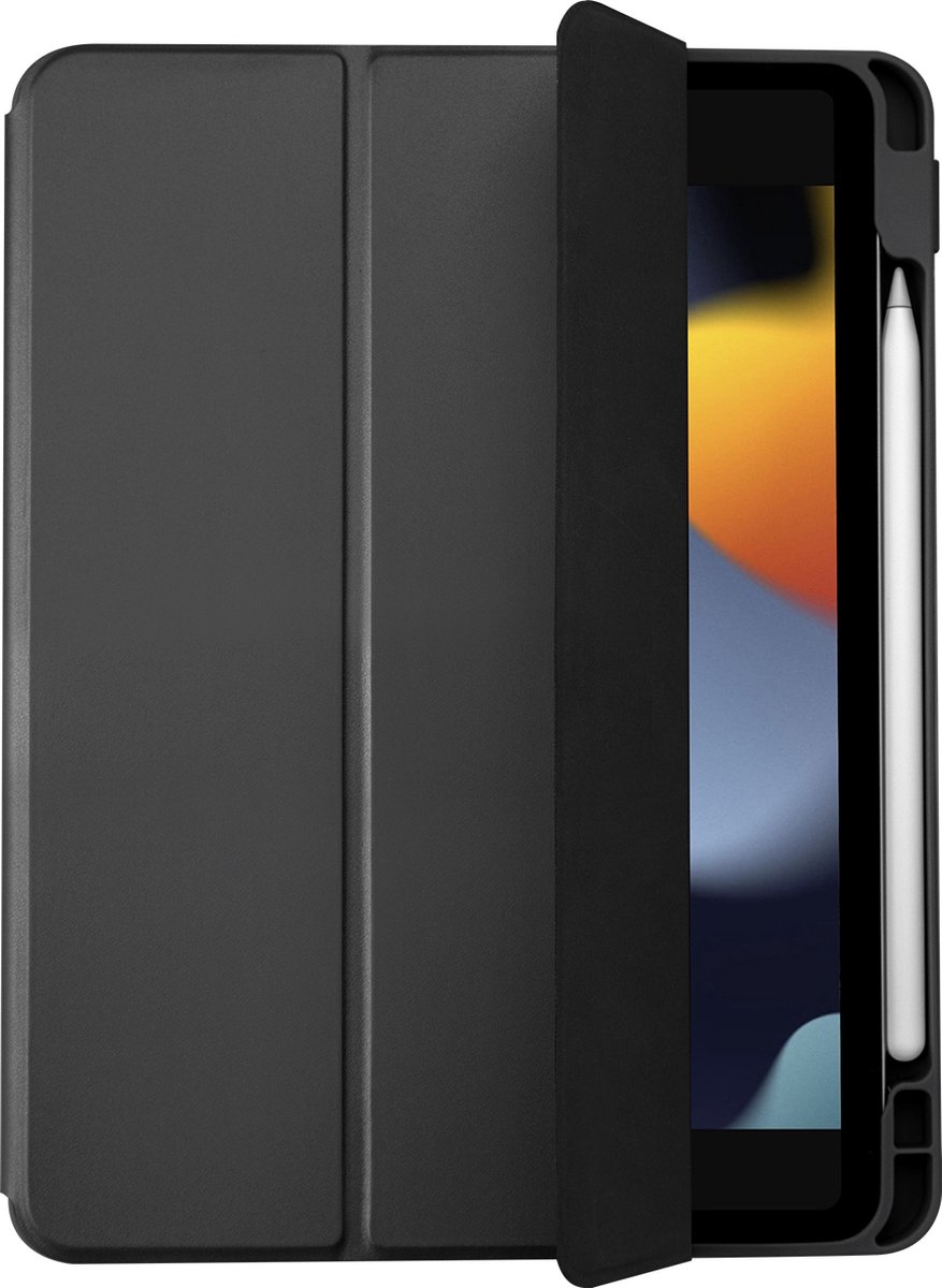 Apple iPad 9 10.2 (2021) Hoes - SBS - Serie - Kunstlederen Bookcase - Zwart - Hoes Geschikt Voor Apple iPad 9 10.2 (2021)