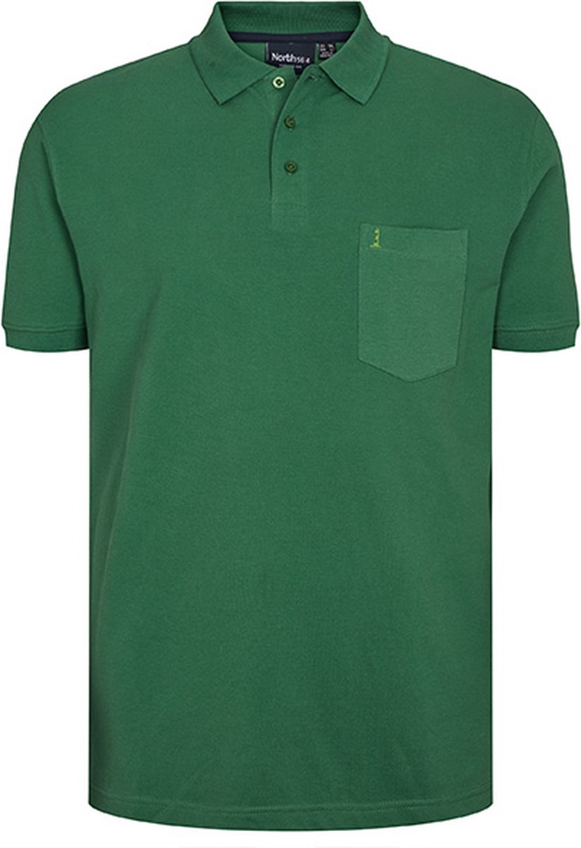 North 56°4 Polo's | Groen | 6XL | 2-Pack | 3 Knopen