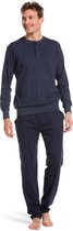 Pastunette Heren pyjama Katoen - Dark Blue - NOS - XL - Blauw.