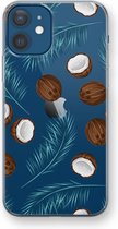 Case Company® - Hoesje geschikt voor iPhone 12 hoesje - Kokosnoot - Soft Cover Telefoonhoesje - Bescherming aan alle Kanten en Schermrand