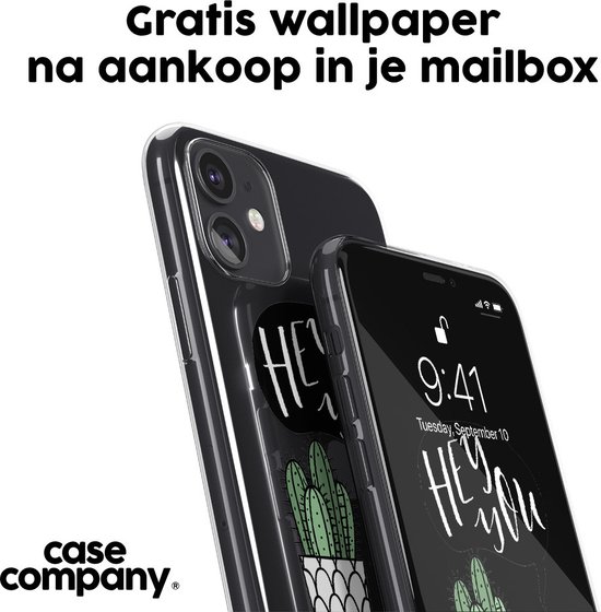 Case Company® - Coque Xiaomi Redmi Note 10 Pro avec cordon - Hey you cactus - Protection de téléphone avec cordon Zwart - Protection de tous les côtés et sur tout l'écran