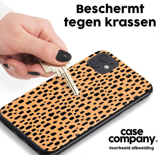 Case Company® - Hoesje met koord geschikt voor Samsung Galaxy A51 5G hoesje met Koord - Panter - Telefoonhoesje met Zwart Koord - Bescherming aan alle Kanten en Over de Schermrand