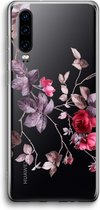 Case Company® - Hoesje geschikt voor Huawei P30 hoesje - Mooie bloemen - Soft Cover Telefoonhoesje - Bescherming aan alle Kanten en Schermrand