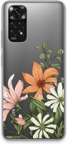 Case Company® - Hoesje geschikt voor Xiaomi Redmi Note 11S hoesje - Floral bouquet - Soft Cover Telefoonhoesje - Bescherming aan alle Kanten en Schermrand