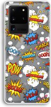 Case Company® - Hoesje geschikt voor Samsung Galaxy S20 Ultra hoesje - Pow Smack - Soft Cover Telefoonhoesje - Bescherming aan alle Kanten en Schermrand