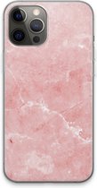 Case Company® - Hoesje geschikt voor iPhone 13 Pro Max hoesje - Roze marmer - Soft Cover Telefoonhoesje - Bescherming aan alle Kanten en Schermrand