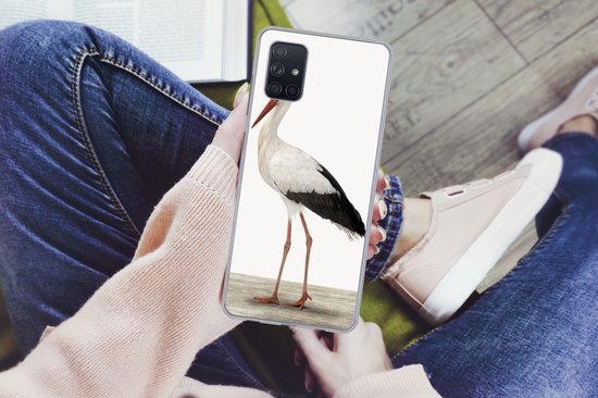 Coque Samsung Galaxy A51 - Garçons - Enfants - Filles - Cigogne - Kids - Coque de téléphone en Siliconen