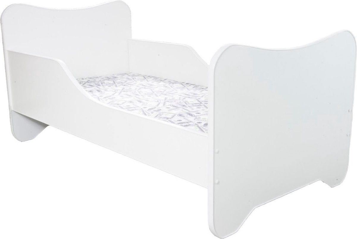 Top Beds Happy Peuterbed - 70x140 cm - Wit - Inclusief Matras