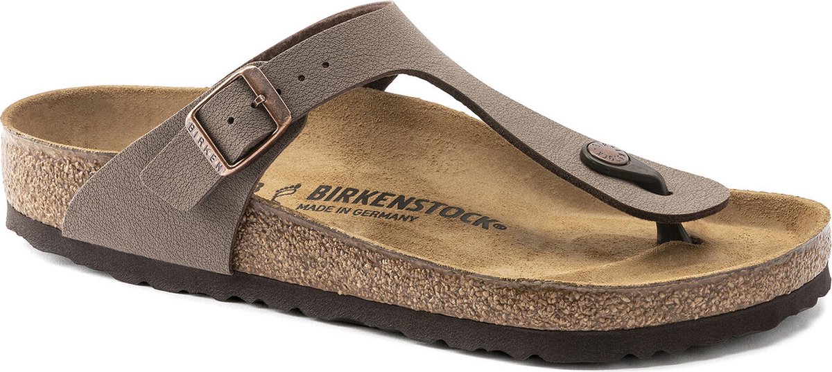Birkenstock Gizeh Regular Birko-Flor Nubuck Dames Bruin