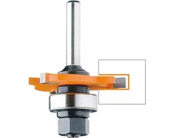 Hm schijffrees 47,6 x 5 mm. met spindel+lager