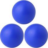 3x stuks blauwe anti stressballen 6 cm - Relax/Mindfullness middelen