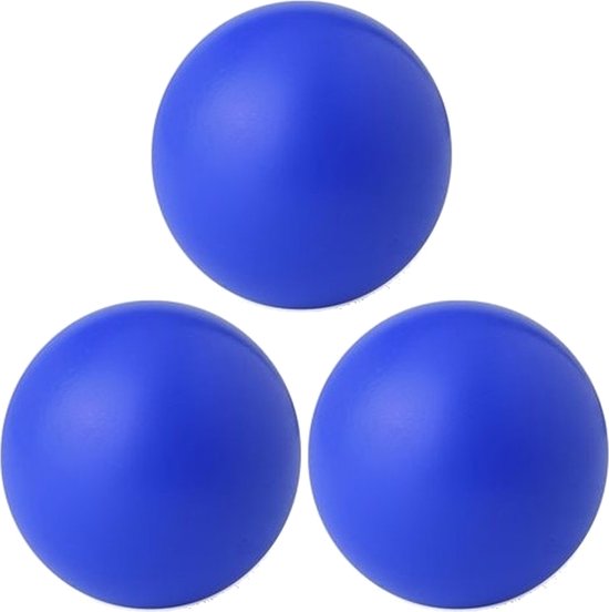 3x boules anti-stress bleues 6 cm - Relax / Mindfullness signifie