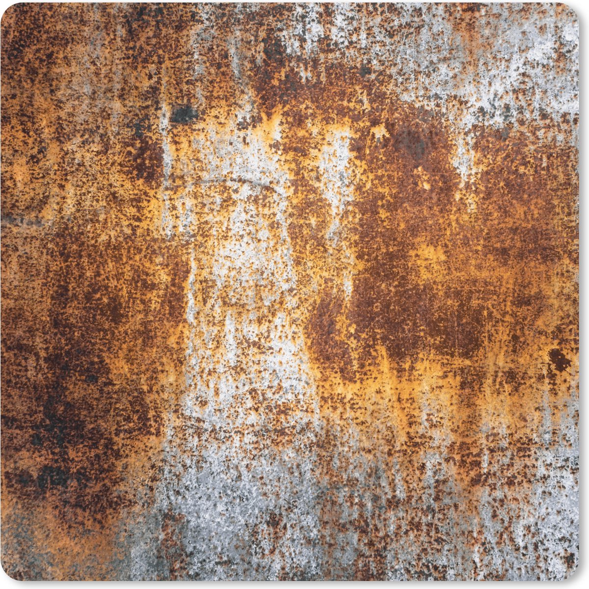 Muismat XXL 50x50 cm - Bureau onderlegger - Bureau mat IJzer - Oud - Roest print - Bureaumat - Gaming mousepad xl - Bureaulegger groot - Computer deskmat