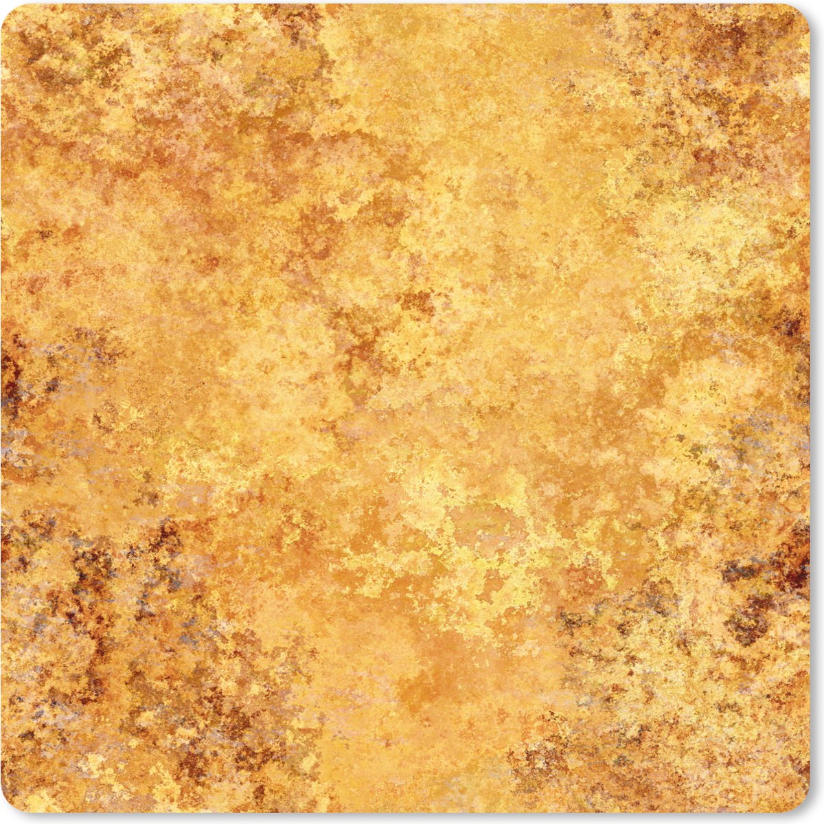 Muismat XXL 60x60 cm - Bureau onderlegger - Bureau mat Patronen - Abstract - Verf - Goud - Bureaumat - Gaming mousepad xl - Bureaulegger groot - Computer deskmat