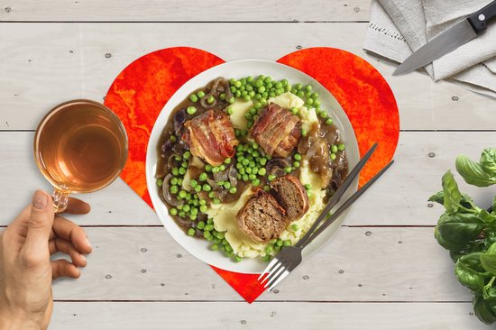 Napperons de table - Sets de table - Napperons coeur - Peinture - Oranje - Abstrait - Motifs - 10 pièces