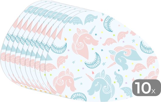ISuperb Lot De 8 Sets De Table Transparents – Napperons Plastique Antidérapants, Résistants à La Chaleur, Faciles à Nettoyer Pour Enfants Et Famille