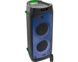 Draagbaar luidsprekersysteem Ibiza Fixed Zwart 300 W
