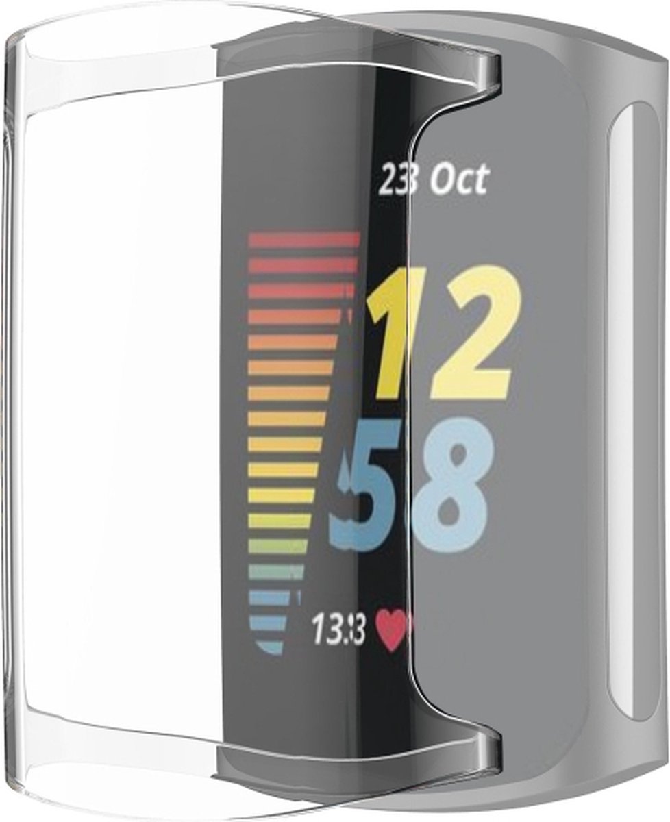 Screenprotector watch case - hoesje - geschikt voor Fitbit Charge 5 - transparant
