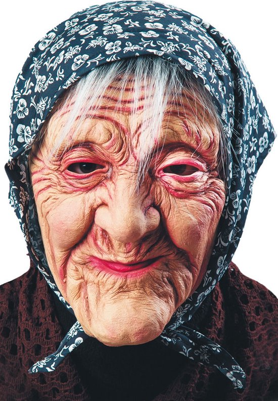 Carnival Toys Masker Befana Dames Latex Naturel One-size