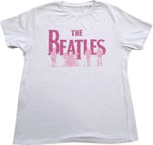 The Beatles - Band Silhouettes Heren T-shirt - XL - Wit