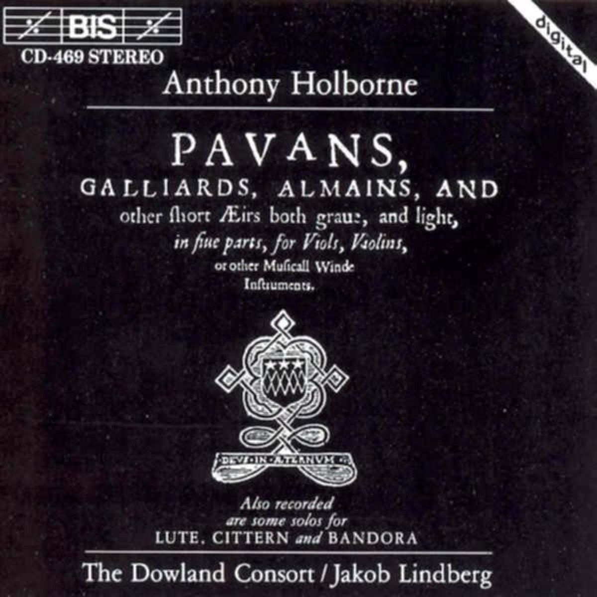 The Dowland Consort, Jakob Lindberg - Holborne: Pavans, Galliards, Almains (CD)