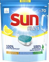 Sun - All-in-1 - Vaatwastabletten - Citroen - 100% oplosbaar tabletfolie - 210 Vaatwastabletten - Voordeelverpakking