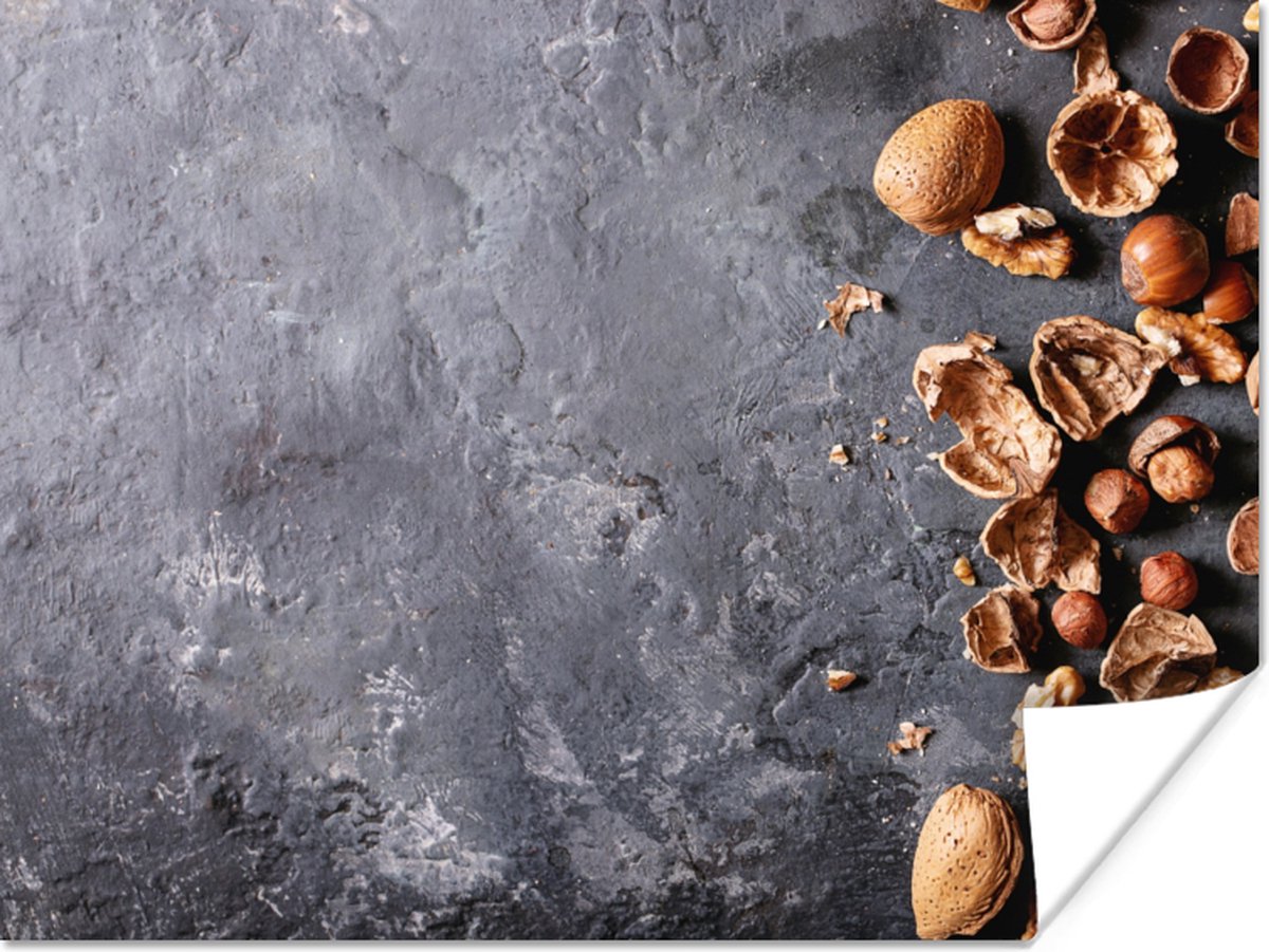 Poster Noten - Herfst - Keuken - Industrieel - 40x30 cm