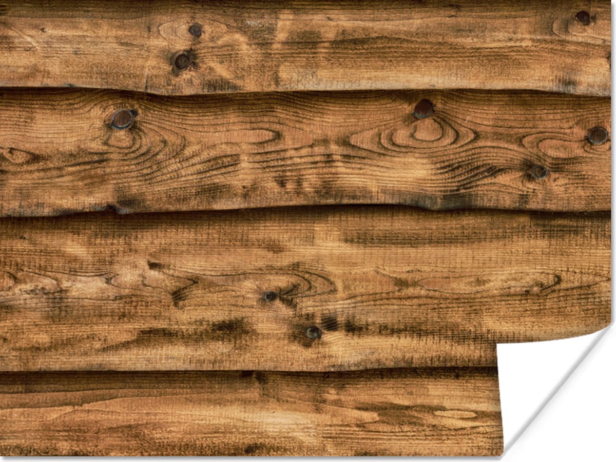 Poster Planken - Rustiek - Hout - 120x90 cm