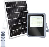 LED Floodlight op Zonne-energie - LED Schijnwerper - Igia Florida - LED Solar Tuinverlichting Wandlamp - Afstandsbediening - Waterdicht IP65 - 300W - Helder/Koud Wit 6500K