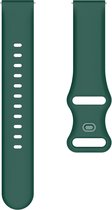 Siliconen bandje - geschikt voor Huawei Watch GT / GT Runner / GT2 46 mm / GT 2E / GT 3 46 mm / GT 3 Pro 46 mm / GT 4 46 mm / Watch 3 / Watch 3 Pro / Watch 4 / Watch 4 Pro - donkergroen