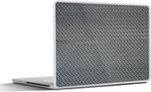 Laptop sticker - 11.6 inch - Metaal print - Antistlip - Grijs - 30x21cm - Laptopstickers - Laptop skin - Cover