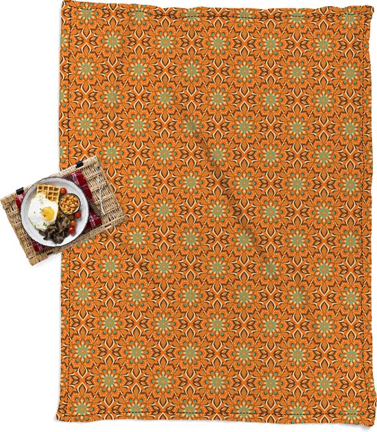 Tapis De Pique-nique Gypsy 05 - The Boho Beach Roundie - 62,5" - Bleu Psychédélique
