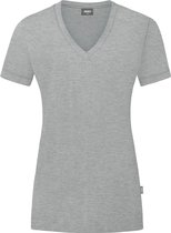 Jako Organic T-Shirt Dames - Lichtgrijs Gemeleerd | Maat: 46