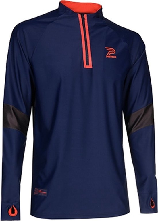 Patrick High Performance Exclusive Zip Top Hommes - Marine / Rouge Fluo | Taille: XXL
