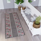 Tapiso Dream Tapijt Loper Grijs Gangloper Woonkamer Maat- 60x300