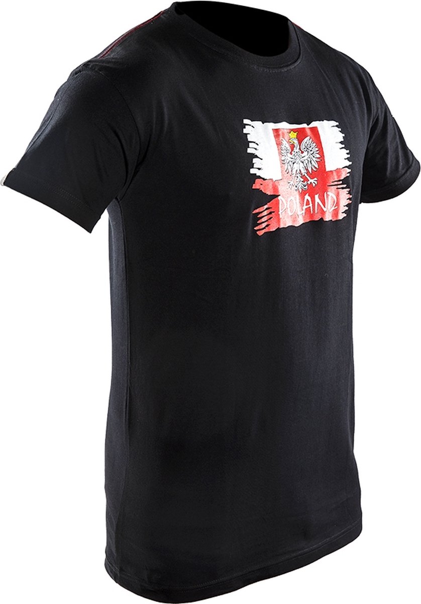 Joya Vlag T - Shirt - Polen - Zwart - M