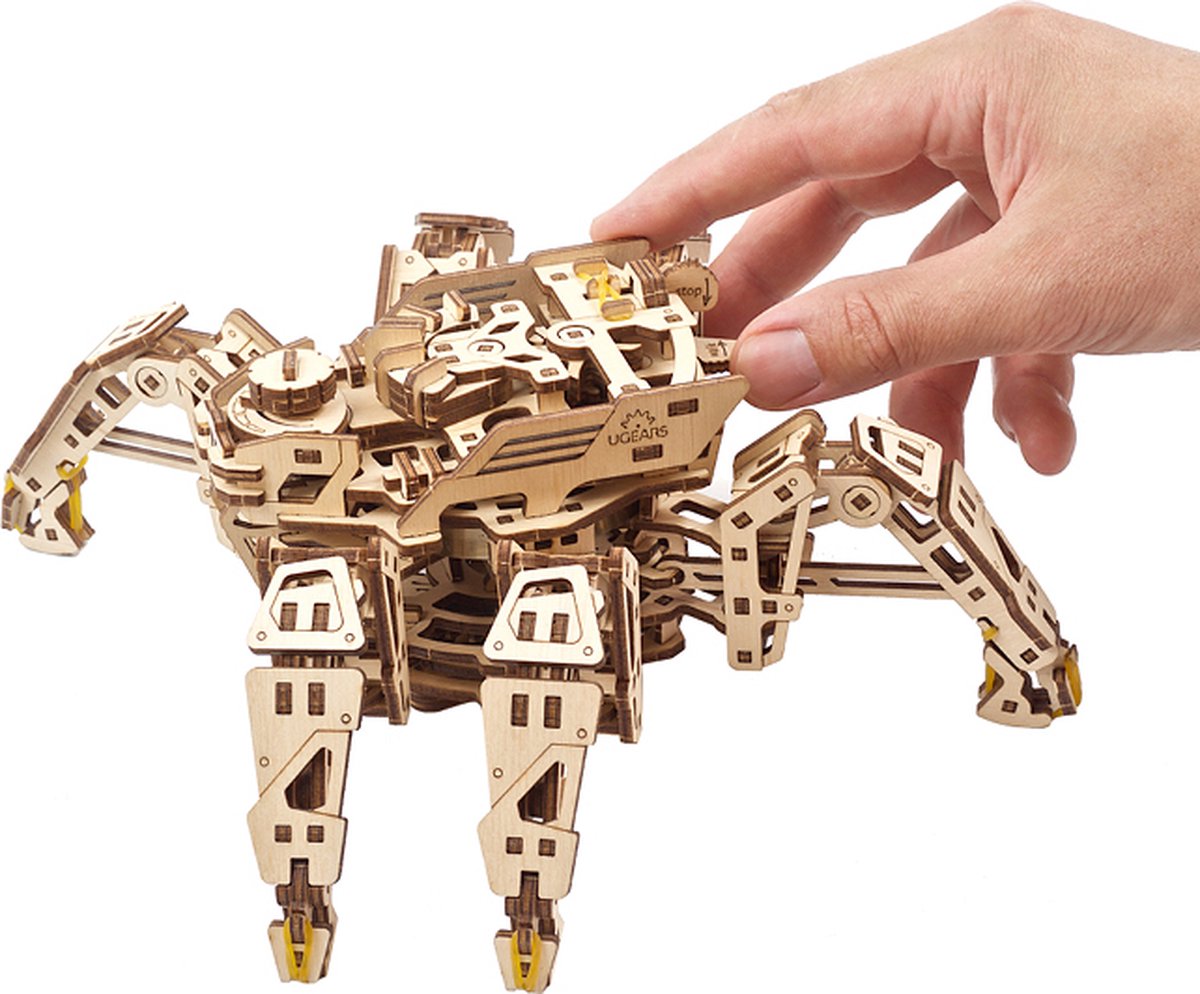 UGEARS Houten 3D Model - Hexapod Verkenner — afbeelding 13