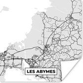 Poster Les Abymes - Plattegrond - Frankrijk - Kaart - Stadskaart - 50x50 cm