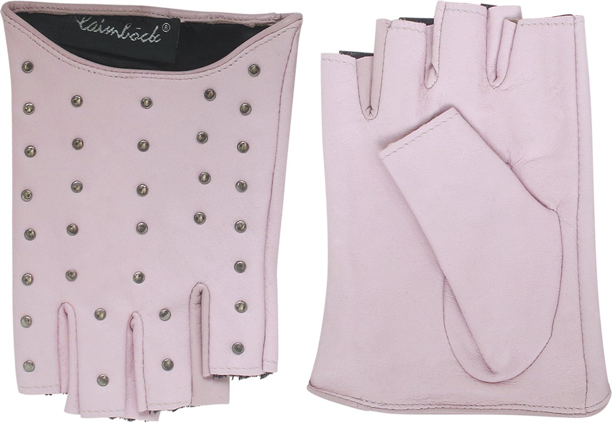 Laimböck Zapopan - Leren dames handschoenen zonder toppen Color: Light Pink, Size: 7.5
