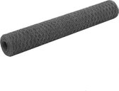 vidaXL-Kippengaas-25x1-m-staal-met-PVC-coating-grijs