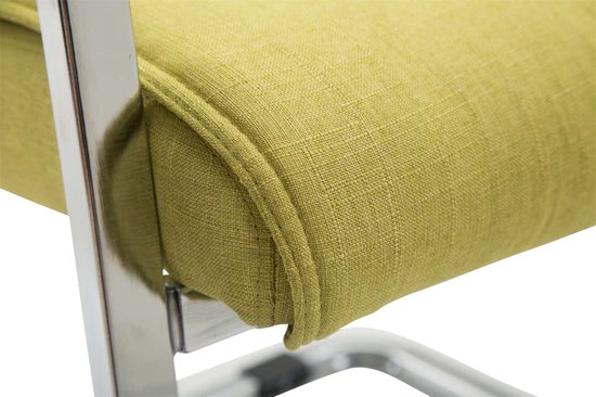 CLP XXL Anubis Set de 2 Chaises de salle à manger - Tissu vert