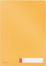 Leitz Cosy L-map, ft A4, PP van 200 micron, ondoorzichtig, geel 12 stuks