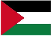 10x Binnen en buiten stickers Palestina 10 cm - Palestijnse vlag stickers - Supporter feestartikelen - Landen decoratie en versieringen